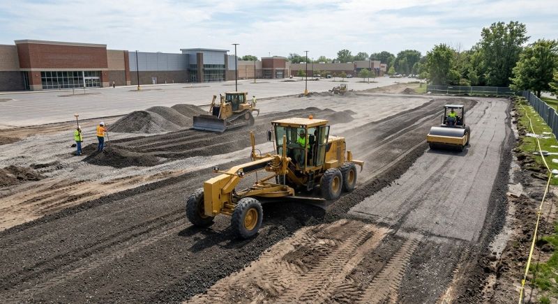 Parking Lot Excavation in Cleveland, TN