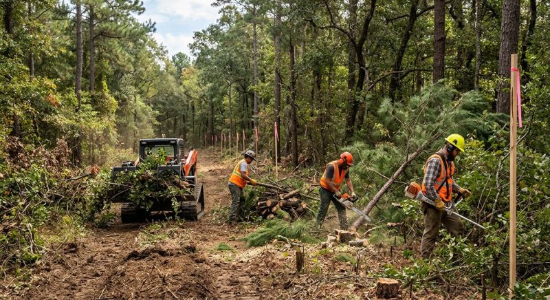 Construction Site Land Clearing in Katy, TX