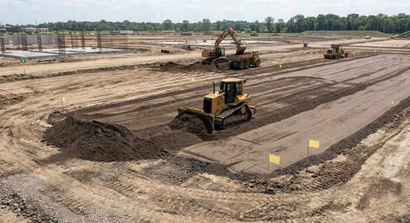 Parking Lot Excavation in Lawrenceville, GA