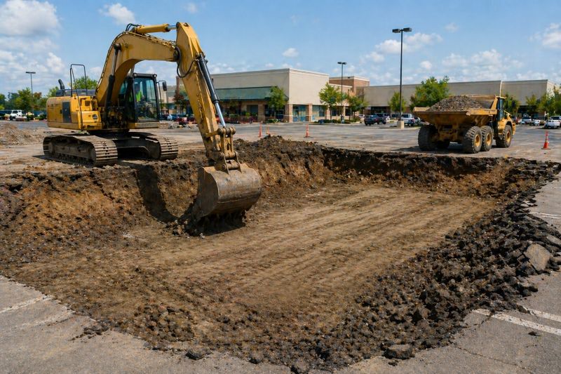Parking Lot Leveling in Alpharetta, GA
